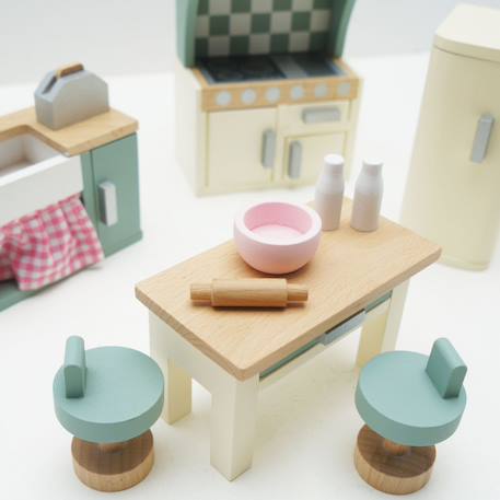 Cuisine pour maison de poupées Beige 4 - vertbaudet enfant 