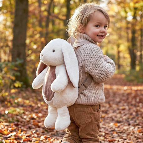 Sac à dos peluche pour enfant animaux Beige+Écru+Gris clair+Noir+Taupe+Vert de gris 7 - vertbaudet enfant 