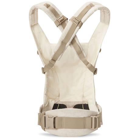 Porte-bébé physiologique en lin 3 positions – Dès la naissance jusqu’à 20 kg Beige 4 - vertbaudet enfant 