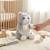 Peluche doudou chat ultra douce pour enfant milo Beige+Gris clair 5 - vertbaudet enfant 