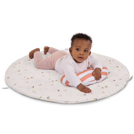 Tapis d'éveil réversible cozy spot loamy Multicolore+Vert d'eau, blanc, orange 2 - vertbaudet enfant 