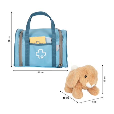 Sac de vétérinaire avec lapin Bleu 4 - vertbaudet enfant 