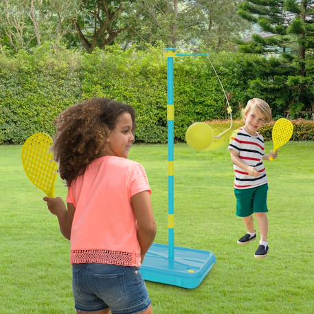 Jeu de balle swingball toutes surfaces early fun plastique Bleu - jaune 3 - vertbaudet enfant 