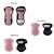 Set 3 protections enfant xs (coudes, genoux, poignets) Bleu marine+Bleu pastel+Rose+Rose pastel+Vert menthe 12 - vertbaudet enfant 