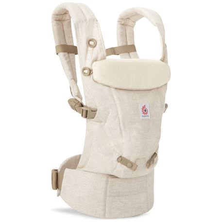 Porte-bébé physiologique en lin 3 positions – Dès la naissance jusqu’à 20 kg Beige 3 - vertbaudet enfant 