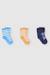 Lot de 3 paires de chaussettes en coton à rayures Jaune 1 - vertbaudet enfant 