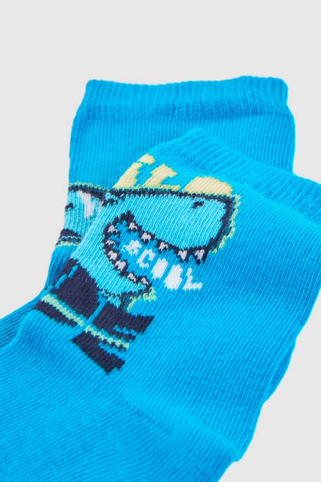 Pack de chaussettes imprimées Vert 2 - vertbaudet enfant 