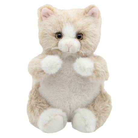 Peluche doudou chat ultra douce pour enfant milo Beige+Gris clair 1 - vertbaudet enfant 