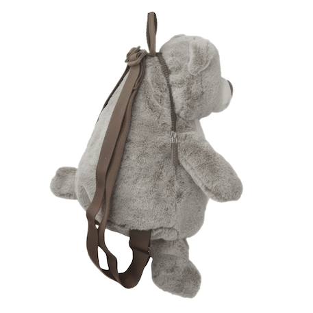 Sac à dos peluche pour enfant animaux Beige+Écru+Gris clair+Noir+Taupe+Vert de gris 24 - vertbaudet enfant 