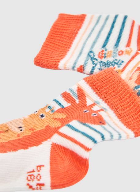 Pack de chaussettes bébé en coton Orange 3 - vertbaudet enfant 