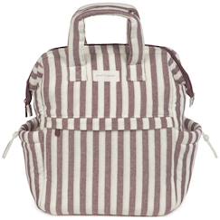 Puériculture-Sac à langer-Sac à dos à langer en coton imperméable avec matelas à langer et attaches poussette