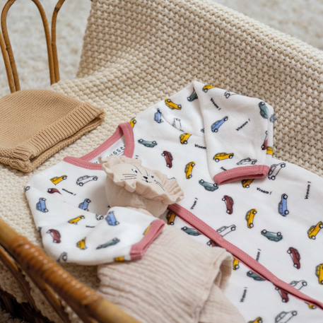 Pyjama bébé en velours Blanc 6 - vertbaudet enfant 