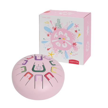 Tongue drum 11 notes Blanc+Gris+Jaune+Noir+Rose+Rouge+Vert+Violet 28 - vertbaudet enfant 