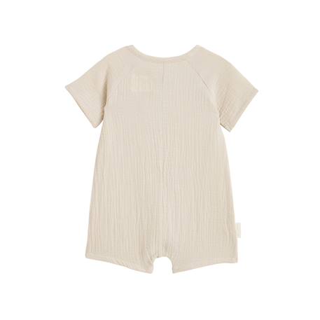 Barboteuse bébé en gaze de coton eden Beige 3 - vertbaudet enfant 