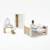 Chambre à coucher pour maison de poupées Beige 2 - vertbaudet enfant 