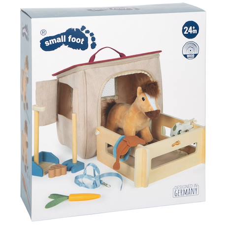 Cheval avec écurie et accessoires Beige 6 - vertbaudet enfant 