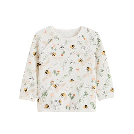 Sweat-shirt bébé en molleton eden Beige 2 - vertbaudet enfant 