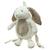 Sac à dos peluche en coton tricot animaux Écru+Gris 1 - vertbaudet enfant 