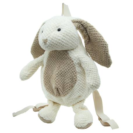 Bébé-Accessoires-Sac à dos peluche en coton tricot animaux