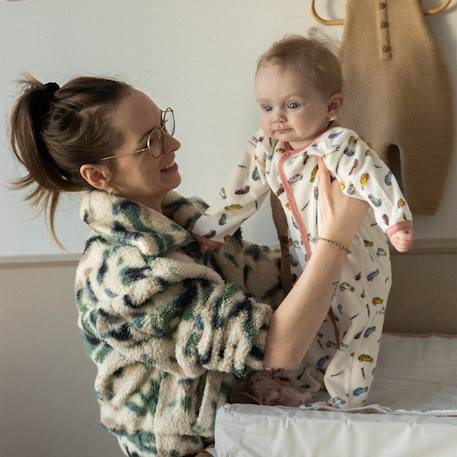 Pyjama bébé en velours Blanc 2 - vertbaudet enfant 