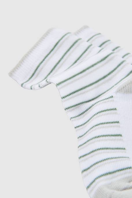 Pack chaussettes coton Marron 3 - vertbaudet enfant 