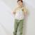 Pantalon enfant en gaze de coton gabin Vert 6 - vertbaudet enfant 