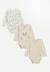 Lot de 3 bodies bébé manches longues ouverture croisée eden Beige 1 - vertbaudet enfant 