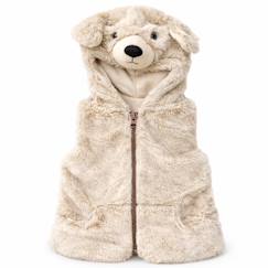 -Gilet sans manches enfant pilou pilou à capuche