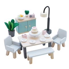 Jouet-Salle à manger pour maison de poupées