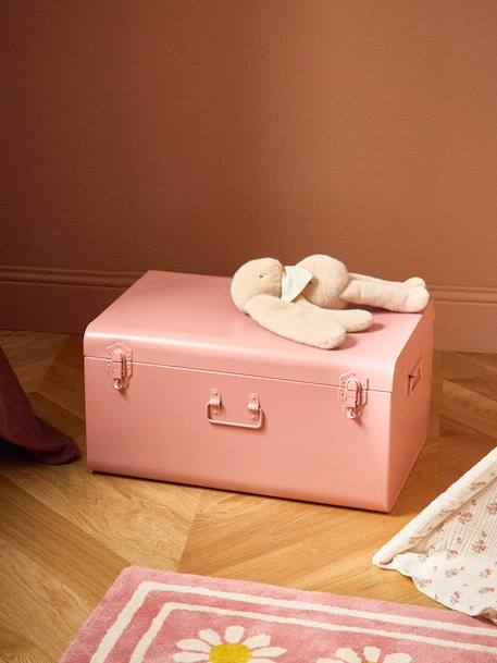 Coffre de rangement en métal Bois de rose+Nude+Vert doux+Vert fonce 3 - vertbaudet enfant 