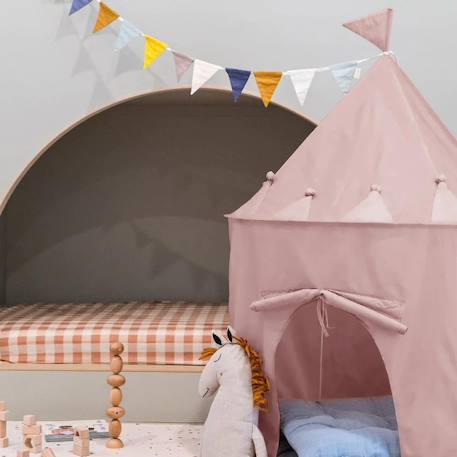 Tente en tissu recyclé terrazzo argile Rose 3 - vertbaudet enfant 