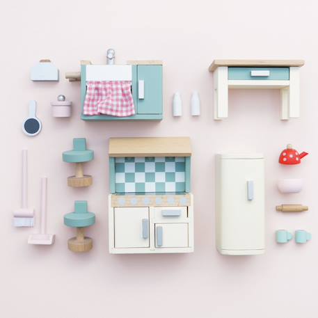 Cuisine pour maison de poupées Beige 3 - vertbaudet enfant 