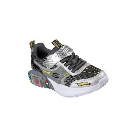 Baskets basses à scratch Argent   noir+Rouge   charcoal 3 - vertbaudet enfant 