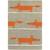Tapis enfant mr fox en laine fait main Orange 2 - vertbaudet enfant 