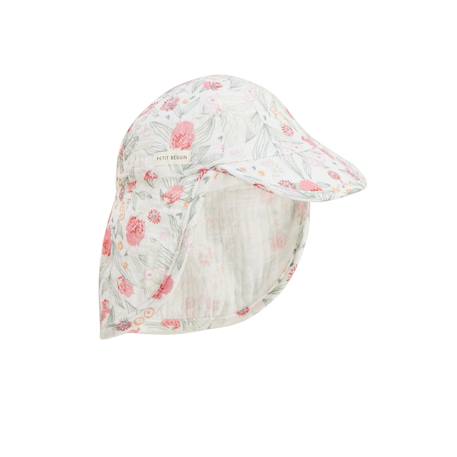 Casquette cache-cou bébé en gaze de coton anaelle Ecru 2 - vertbaudet enfant 