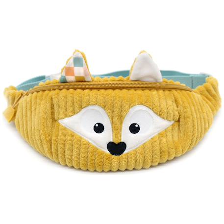 Sac banane enfant renard avec fermeture zippée et ceinture réglable – Dès 3 ans Moutarde, blanc, bleu 2 - vertbaudet enfant 