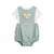 Ensemble barboteuse bloomer bébé en gaze de coton et t-shirt mini rêve Vert 2 - vertbaudet enfant 