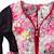 Robe fleurie   et velours   margot Marron rouge 2 - vertbaudet enfant 