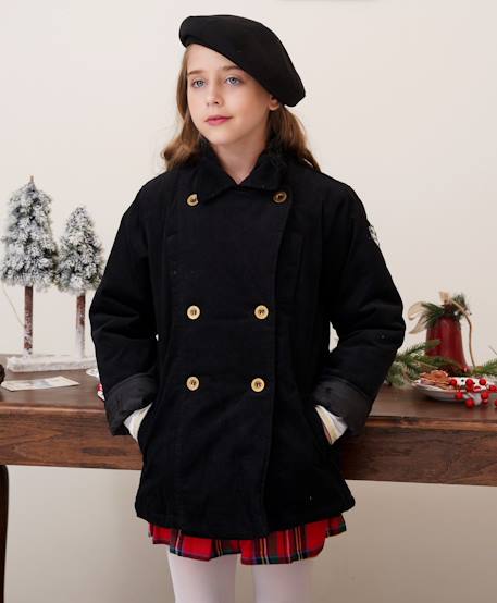 Veste caban   velours   unisexe  notting hill Noir 6 - vertbaudet enfant 