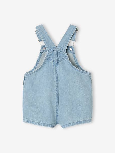 Salopette courte bébé garçon denim double stone 3 - vertbaudet enfant 