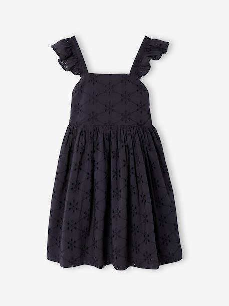 Robe fille broderie anglaise gris ardoise 6 - vertbaudet enfant 
