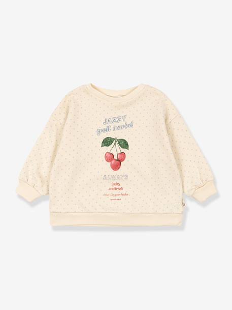 Sweat enfant coton bio beige 1 - vertbaudet enfant 