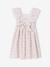 Robe de cérémonie en gaze de coton fille manches en broderie anglaise rose pâle+vert sauge 2 - vertbaudet enfant 