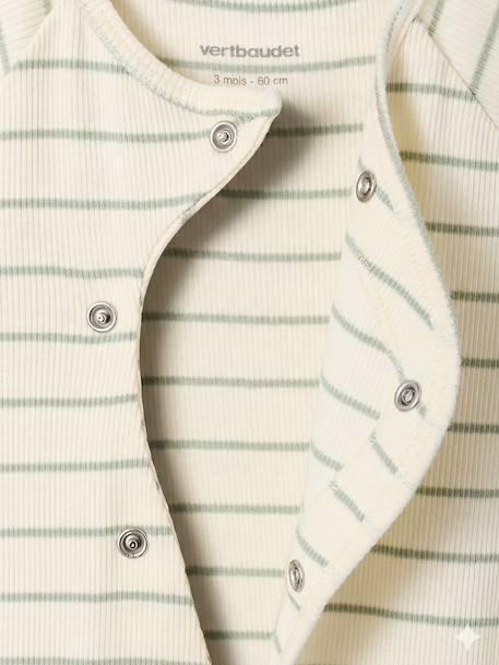 Lot 2 combishorts bébé personnalisable vert sauge 5 - vertbaudet enfant 