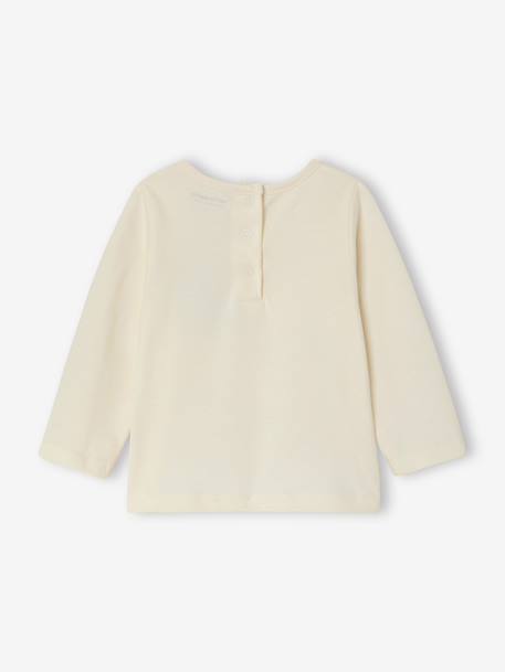T-shirt manches longues bébé fille écru 4 - vertbaudet enfant 
