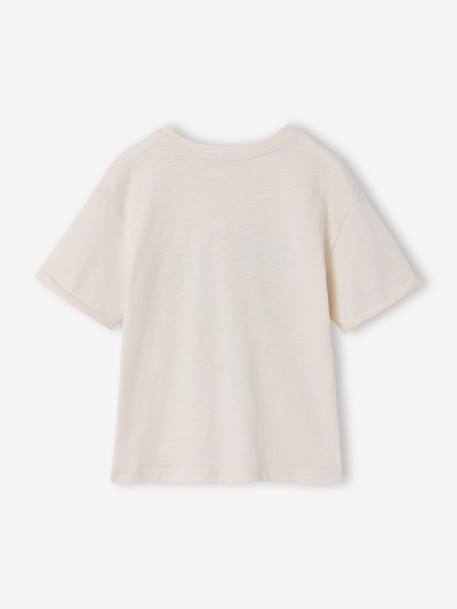 T-shirt manches courtes garçon écru 2 - vertbaudet enfant 