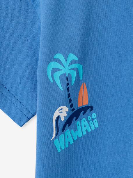T-shirt imprimé manches courtes garçon bleu moyen 7 - vertbaudet enfant 