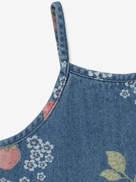 Robe courte fille denim bleu jean 3 - vertbaudet enfant 