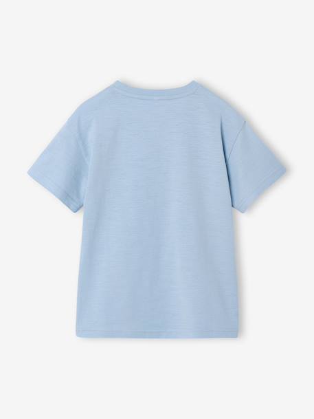 T-shirt manches courtes garçon anthracite+bleu ciel+jaune 8 - vertbaudet enfant 