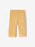 Pantalon large bébé fille jersey moutarde+rayé rose 1 - vertbaudet enfant 